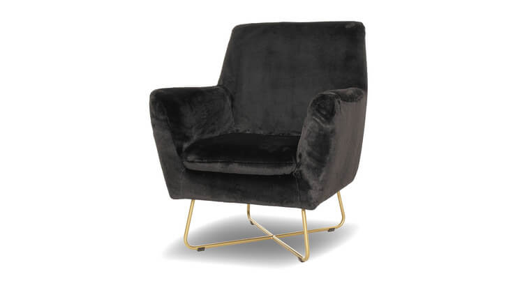 Naomi fauteuil zwart