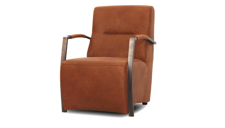 Clark fauteuil cognac