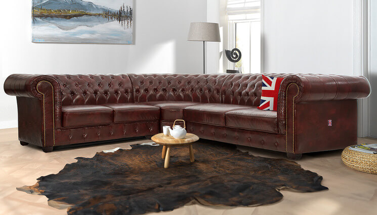 Edinburgh chesterfield hoekbank